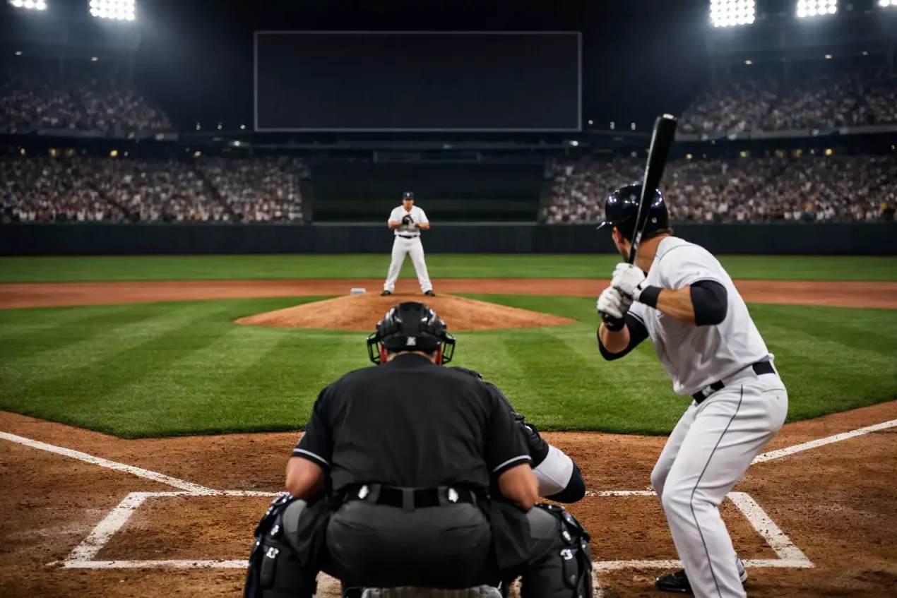 Closing Line Value im Baseball — Quotentafel mit sich bewegenden Linien bei Spielbeginn im Stadion
