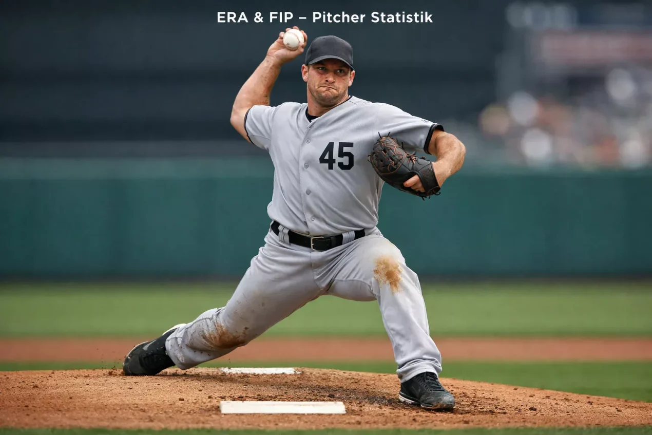 Pitcher ERA vs. FIP – MLB-Pitcher in der Wurfbewegung auf dem Mound