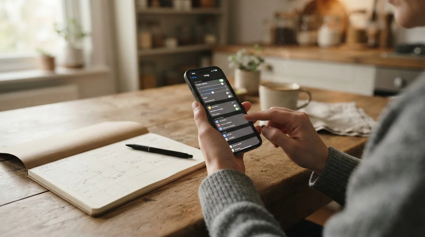 Person setzt Limit in Wett-App, um Kosten über längere Zeit zu kontrollieren